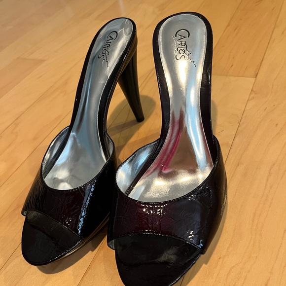 Carlos Santana Black Patent Leather heels. Size 9.5. Worn once. $65. Sexy as fck - Picture 5 of 7